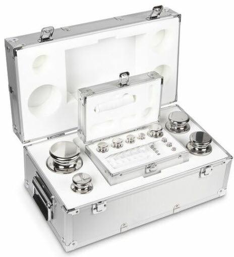 KERN® Set of weights 304-086, OIML Class E1, Nominal value 1g - 5Kg, Wire, Stainless Steel polished Article no.: 304-086