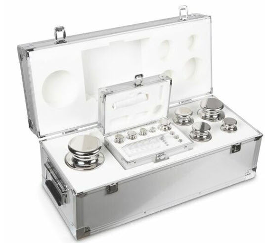 KERN® Set of weights 304-096, OIML Class E1, Nominal value 1g - 10Kg, Wire, Stainless Steel polished Article no.: 304-096