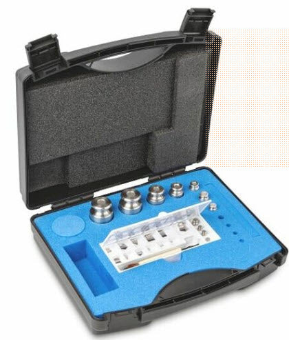 KERN® Set of weights 333-044, OIML Class F2, Nominal value 1mg-200g, Platelet, Stainless Steel polished