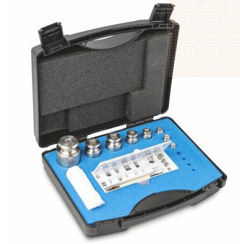 KERN® Set of weights 333-054-600, OIML Class F2, Nominal value 1mg-500g, Platelet, Stainless Steel polished DKD Certificate of Calibration Included