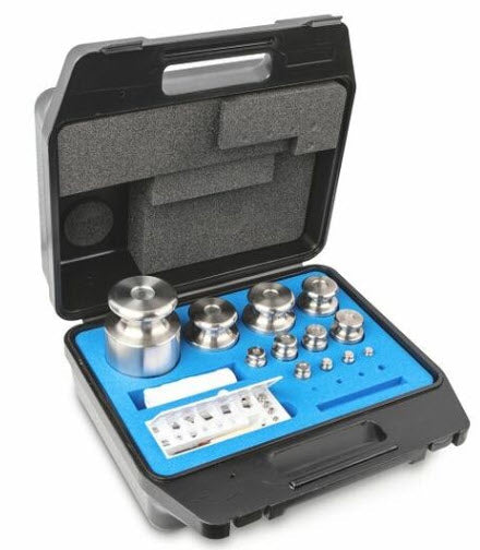KERN® Set of weights 333-084, OIML Class F2, Nominal value 1mg - 5kg, Platelet, Stainless Steel polished