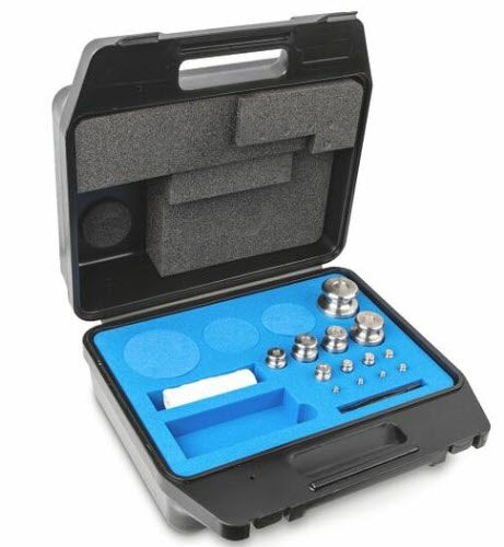 KERN® Set of weights 334-064, OIML Class F2, Nominal value 1g-1kg, Platelet, Stainless Steel polished