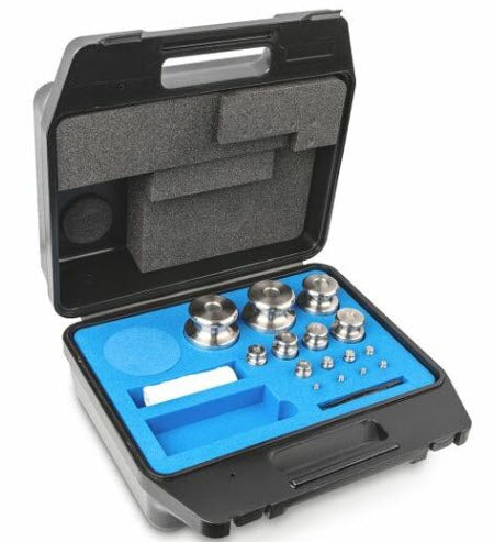KERN® Set of weights 334-074, OIML Class F2, Nominal value 1g-2kg, Platelet, Stainless Steel polished