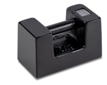 KERN® Test weight 346-86, OIML Class M1, Nominal value 5 kg, Block, Cast iron lacquered