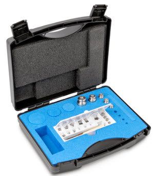 KERN® Set of weights 343-034, OIML Class M1, Nominal value 1mg - 100g, Button, Stainless Steel fine turned