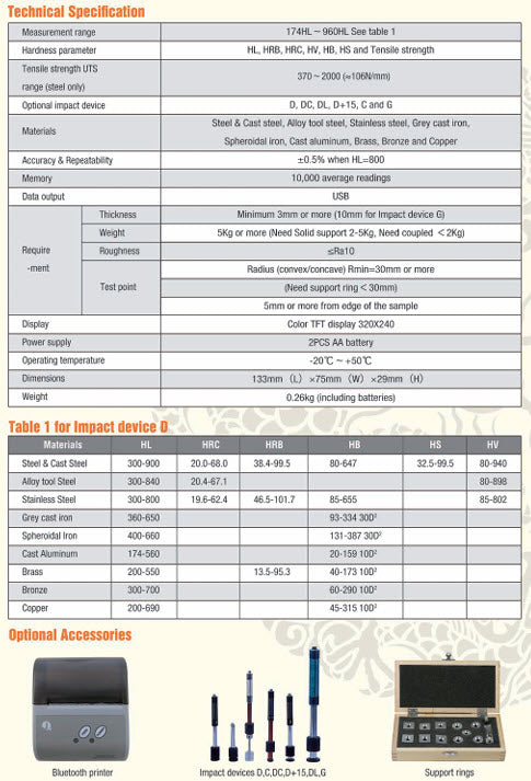 DHT-100plus HARDNESS TESTER