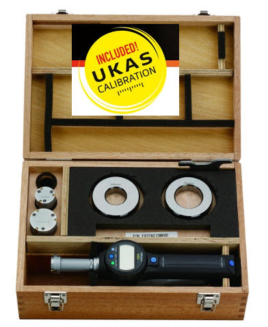 Digital ABS Borematic (Internal) Inch/Metric, 25.4-50.8mm/1-2", Interchangeable heads Set 568-930-10 with free UKAS Certificate