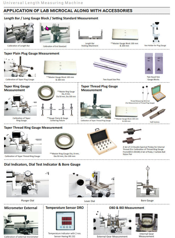 Universal Length Measuring Machine) Display : PC Based System (Granite Base Model) LMC 600