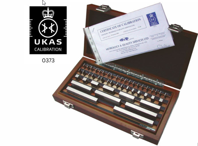 MHC 47 piece grade 1 Gauge Block set, Steel 630-0471 Includes MQS UKAS Calibration Certificate
