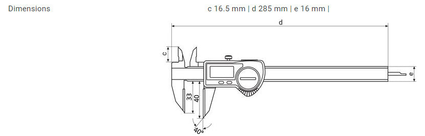 Mahr Scribing Digital special calipers MarCal 16 EWR-AR Measuring range : 0 - 200 mm Resolution mm/inch: 0.01 / .0005"