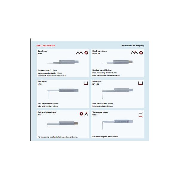 Diavite Tracer TH with skid for depth measurement 140 mm, 5 µm/90° for VH/VHF, TH-140/10/90/5