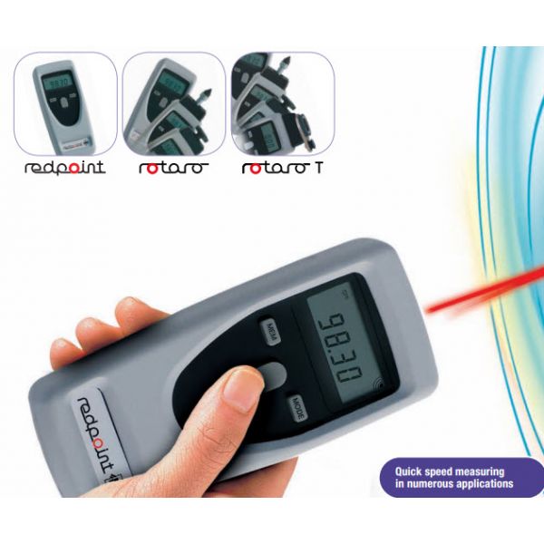 RHEINTACHO Digital Hand Tachometer Rotaro Measuring range 1-99999 min-1 RPM, Style optical / mechanical, A5-1000