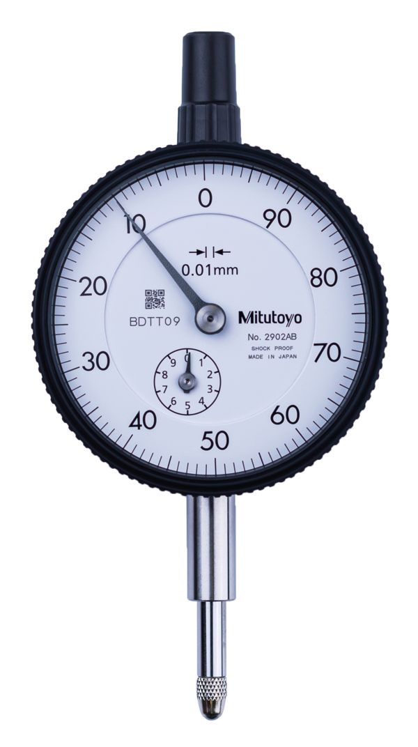 Dial Gauge, Lug Back, ISO Type Reverse Dial Face, 10mm, 0,01mm 2902S For Bore Gauge
