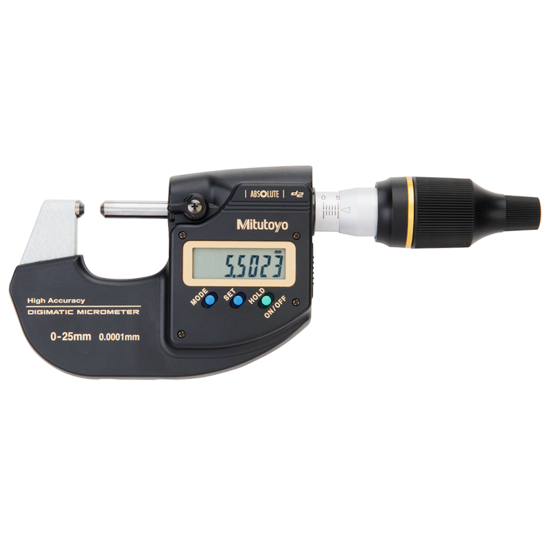 Mitutoyo 293-100-20 Digimatic High-Accuracy Metric Micrometer 0-25mm