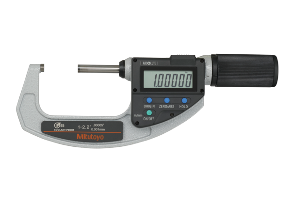 Mitutoyo Digital Absolute Micrometer QuickMike Inch/Metric, 25-55mm/1-2.2" 293-677