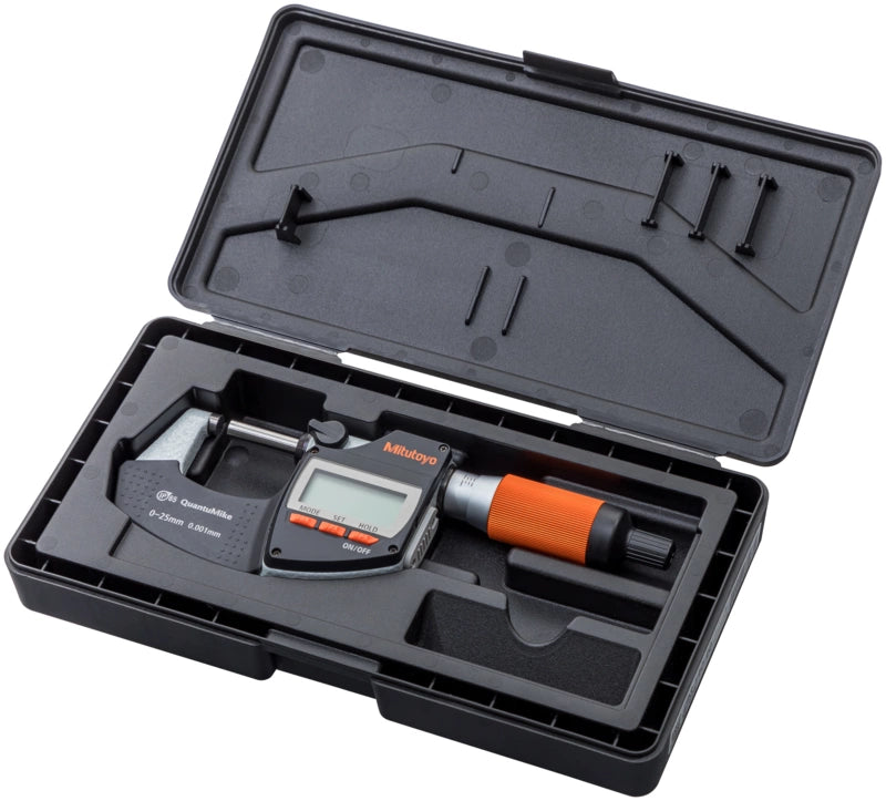 MITUTOYO 293-140-40 Digital Micrometer QuantuMike IP65 0-25mm Resolution .001mm