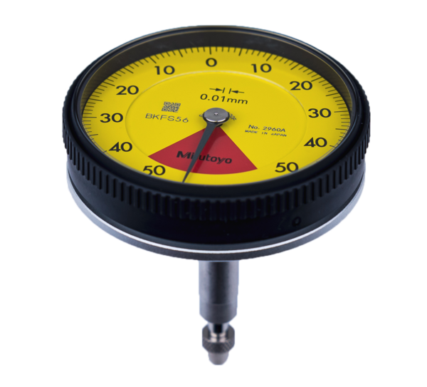 Dial Gauge, ISO Type Back Plunger Design, One Revolution, Shockproof, 1mm, 0,01mm 2960A