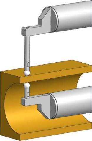 Kroeplin Digital Tube Wall Caliper Gauge 0-100mm, 0.001mm K8R100