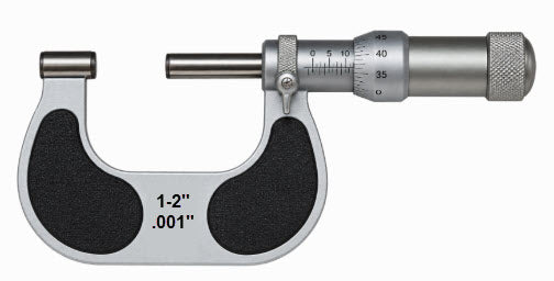 Borletti Metric Analogue Outside Micrometer 2WP TV 1-2" x .001"