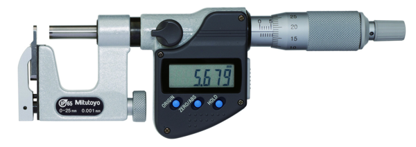 Mitutoyo Digital Interchangeable Anvil Micrometer 0-25mm, IP65 317-251-30