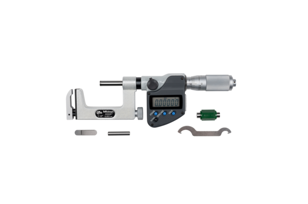 Mitutoyo Digital Interchangeable Anvil Micrometer Inch/Metric, 25-50mm/1-2", IP65 317-352-30