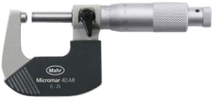 Mahr 40AR Mechanical Micrometers Micromar Spherical Anvil Micrometers, Range 25-50mm x .01mm 4134251