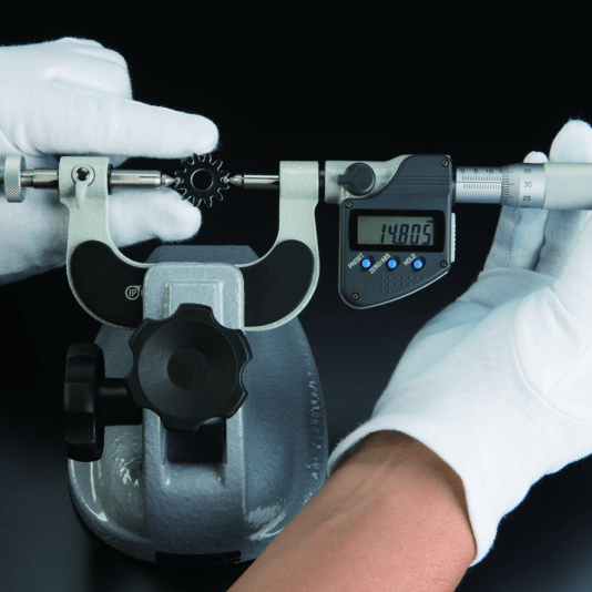 Mitutoyo Digital Gear Tooth Micrometer IP65 Inch/Metric, 50-75mm/3-4 324-354-30