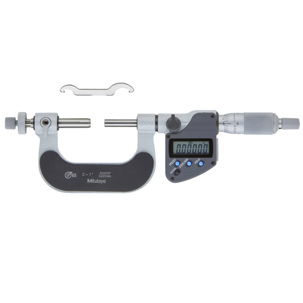 Mitutoyo Digital Gear Tooth Micrometer IP65 Inch/Metric, 0-1" 324-351-30