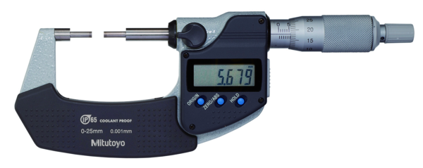 Mitutoyo Digital Spline Micrometer IP65 0-25mm, 3mm Measuring Face 331-251-30