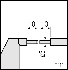 Spline Micrometer 75-100mm, 3mm Measuring Face 111-118
