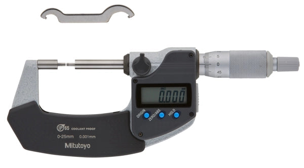 Mitutoyo Digital Spline Micrometer IP65 0-25mm, 2mm Measuring Face 331-261-30