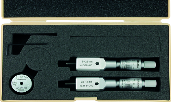 Mitutoyo 2-Point Internal Micrometer Holtest Set 2-3mm 368-906