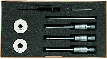 Mitutoyo 3-Point Internal Micrometer Holtest Set 6-12mm 368-911 with free UKAS Certificate