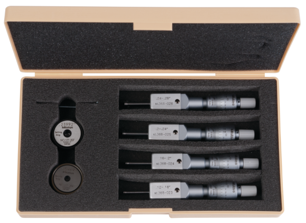 Mitutoyo 2-Point Internal Micrometer Holtest Set 0,12-0,28" (3 pcs.) 368-927