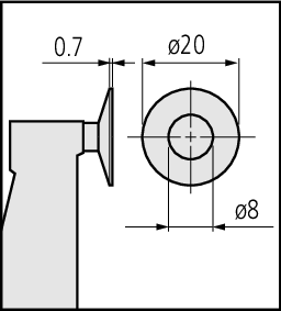 Mitutoyo Digital Disc Micrometer IP65 Inch/Metric, 75-100mm/3-4"Disk=20mm 323-353-30