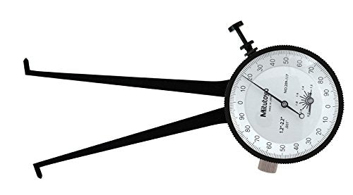 Mitutoyo 209-118 Dial Caliper Gage Internal measurement Range : 2-3'' Graduation : .001'' Accuracy : 0.003'' Measuring Contacts : Ball .040'' Ball .040'' Brand: Mitutoyo
