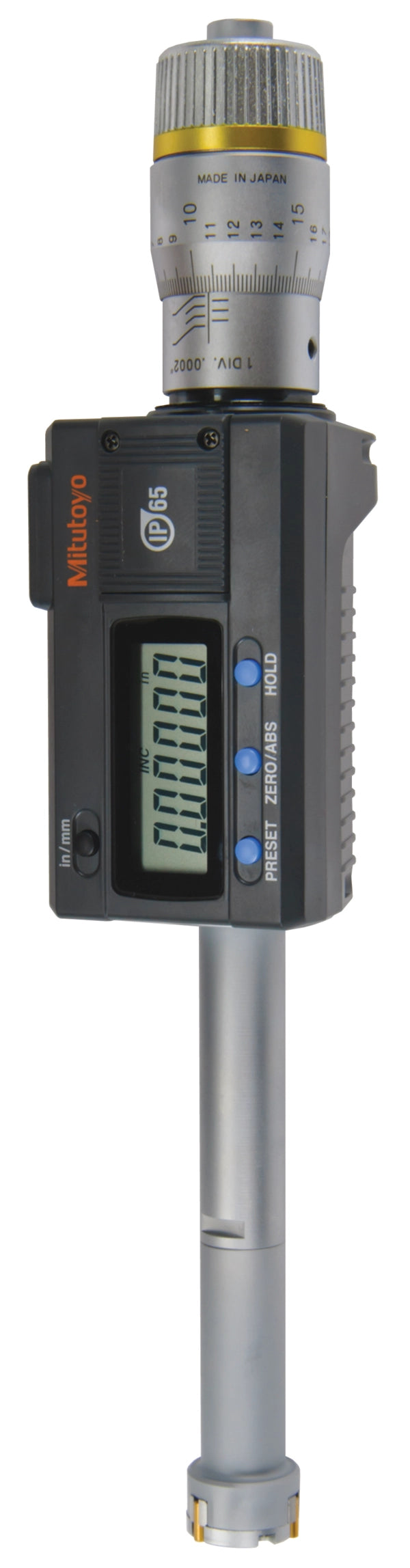 Mitutoyo Digital 3-Point Internal Micrometer 16.51-20.32mm/0.65-0.8″ 468-265 with free UKAS Certificate