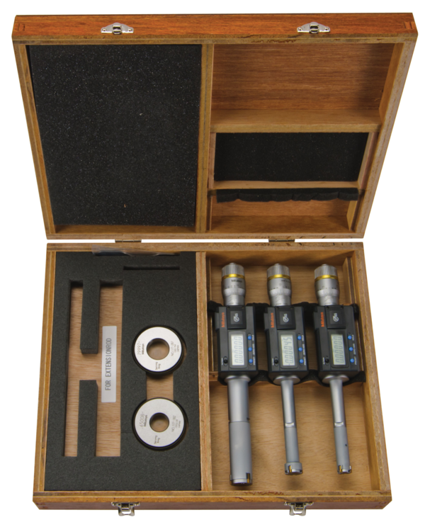 Mitutoyo Digital 3-Point Internal Micrometer Set 0,5-1", Complete Unit, IP65, 468-987 with free UKAS Certificate