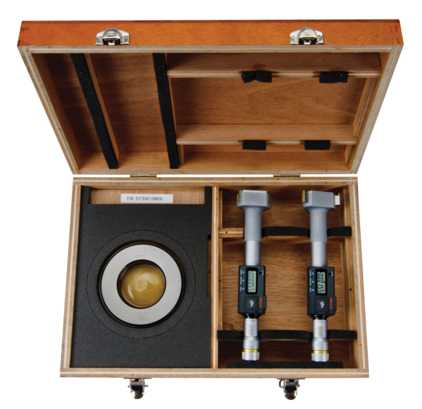 Mitutoyo Digital 3-Point Internal Micrometer Set 2-3", Complete Unit, IP65, 468-989 with free UKAS Certificate