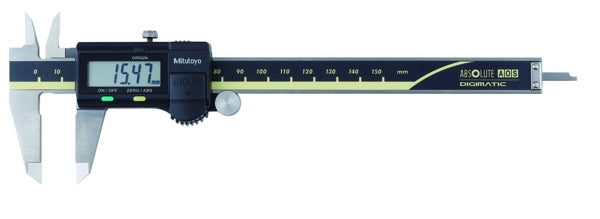 Mitutoyo Digital ABS AOS Caliper, ID/OD Carbide Jaws internal and External 0-150mm 500-155-30
