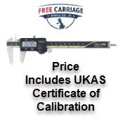 Mitutoyo 500-196-30 Digital Caliper 0-150mm/0-6" No Output With UKAS Certificate Of Calibration