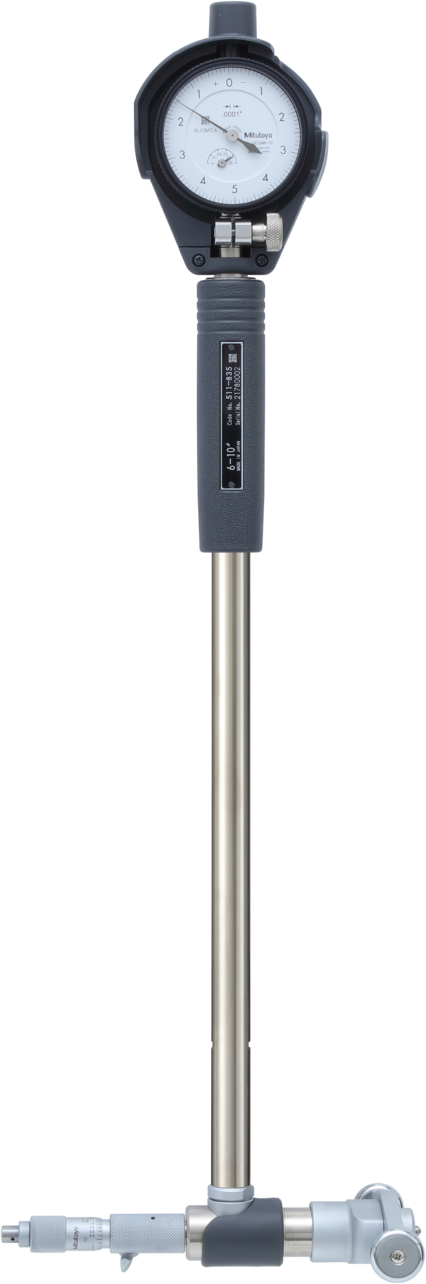 Mitutoyo 2-Point Inside Measuring Instrument Range 6-10" Graduation .0005" With Micrometer Head 511-845-20