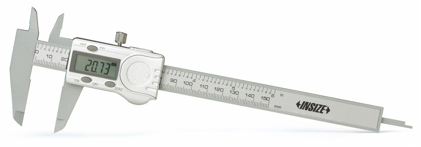 Insize Plastic Digital Caliper 0-150mm/0-6" Resolution .01mm/.0005" 1139-150