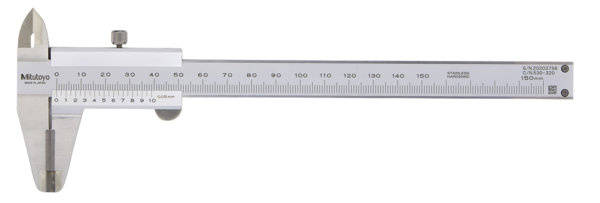 Mitutoyo Vernier Caliper,Carbide Jaw Outs. 0-300mm, 0,05mm, Metric 530-322