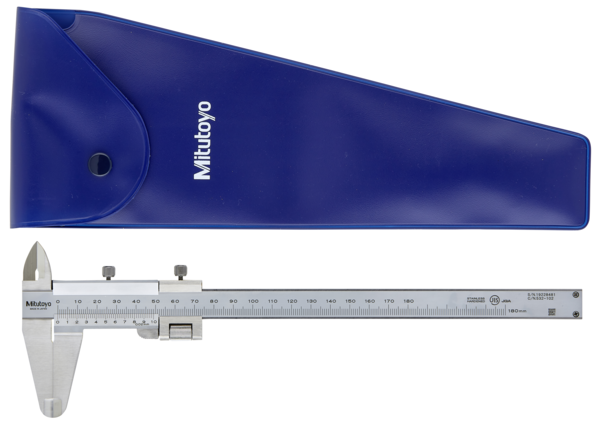 Mitutoyo Vernier Caliper, Fine Adjustment 0-180mm, 0,02mm, Metric 532-102