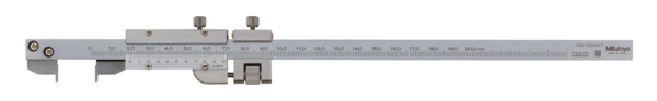 Mitutoyo Vernier Hook Type Caliper, Fine Adjust. 0-200mm, 0,02mm, Metric 536-172