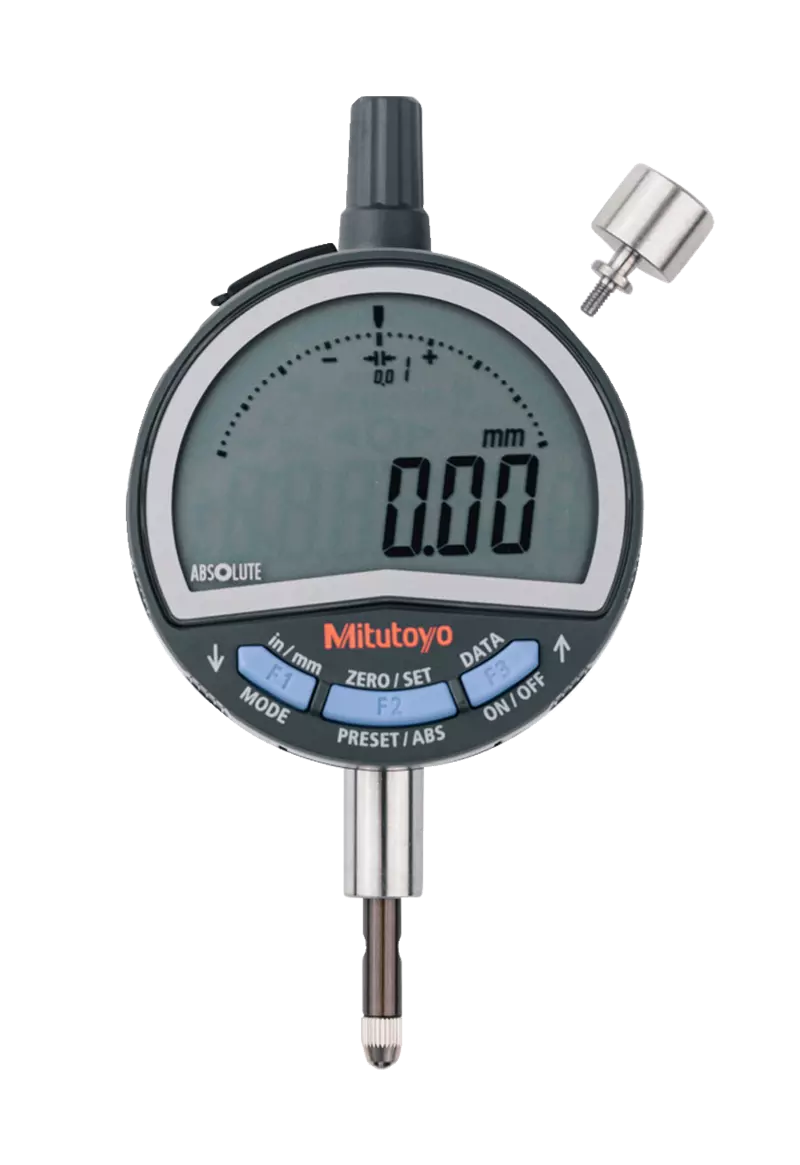 Mitutoyo Digital Indicator ID-C, ASME/ANSI Type Low Force Type, Inch/Metric, 0,5", 0,0005", Flat Back Plate 543-717B