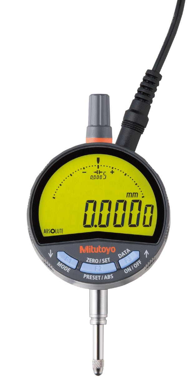 Mitutoyo 543-856-E Digital Indicator ID-F, ASME/ANSI/AGD 0.2"/12.7mm, 0.00002/0.00005/0.0001/0.0005 “ 0.0005/0.001/0.01 mm