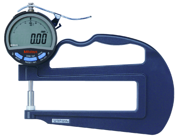 Digital Thickness Gauge, Deep Throat 0-10mm, 0,01mm 547-321A