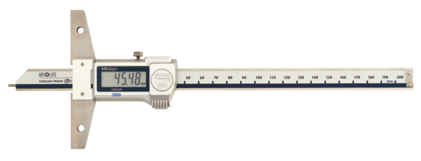 Mitutoyo Digital ABS Depth Caliper IP67, Pin Type 0-200mm 571-302-20